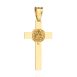 Złoty krzyżyk z Jezusem benedyktyński 585