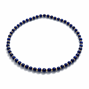 Bransoletka męska z lapis lazuli i hematytem