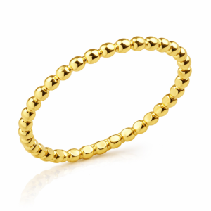 Złoty pierścionek kulki 1,20mm 585