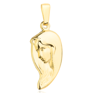 Medalik złoty wizerunek Matki Boskiej 585