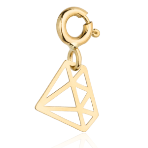 Zawieszka charms złoty diament 585