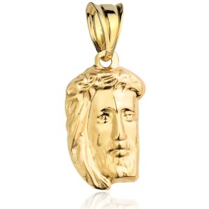 Złoty medalik z wizerunkiem Jezusa większy 585