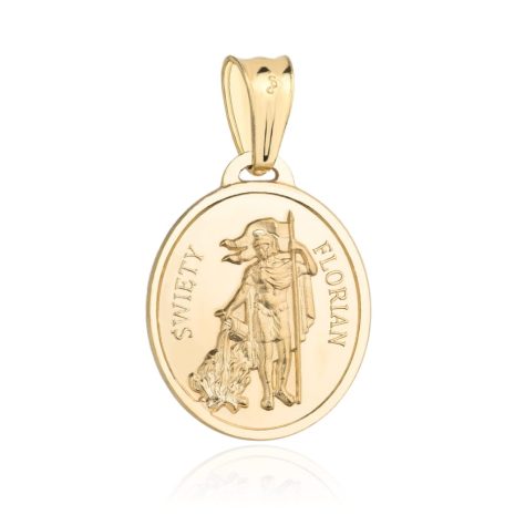 Złoty medalik św. Florian 585