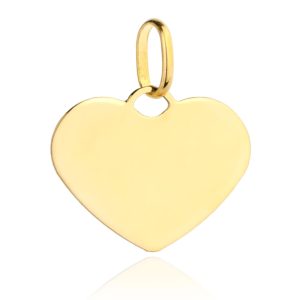 Złota zawieszka wisiorek serce 585