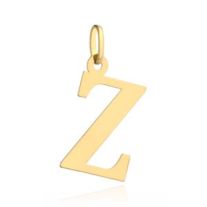 Złota zawieszka litera literka Z duża 585