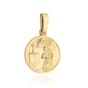 Medalik złoty święta Rita 585
