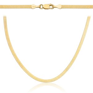 Złoty łańcuch taśma wąska 45cm 3.46g 585