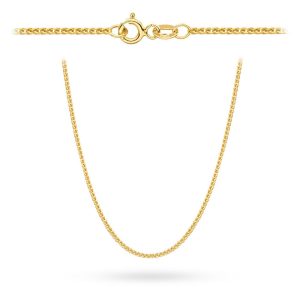 Złoty łańcuszek lisi ogon 42cm 1.55g 585