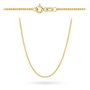 Złoty łańcuszek lisi ogon 45cm 5.40g 585