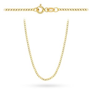 Złoty łańcuszek pancerka diamentowana 42cm 1.60g 585