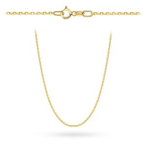Złoty łańcuszek rolo diamentowany 70cm 3.49g 585