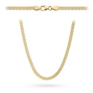 Złoty łańcuszek bismarck 50cm - 4mm 10.04g 585