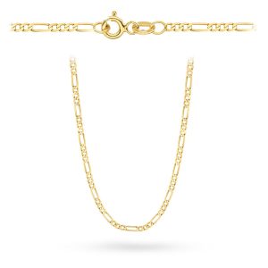 Łańcuszek złoty pr. 585 - splot figaro 55 cm (Gramatura: 14.49)