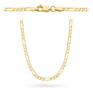 Łańcuszek złoty pr. 585 - splot figaro 60 cm (Gramatura: 15.70)