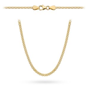 Łańcuch złoty bismarck 45cm - 3mm (Gramatura: 6.15)