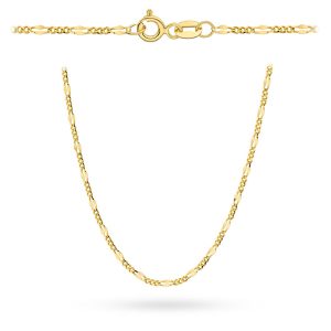 Złoty łańcuszek 585 Figaro Gucci 55cm 2.40mm 3.78g