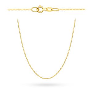 Złoty łańcuszek 585 Kostka 42cm 0.52mm 0.88g