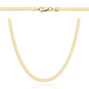 Złoty łańcuszek 585 taśma 45cm 3.00mm 6.00g