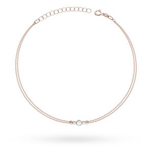 Bransoletka B0003 Diament 0,10ct różowe złoto
