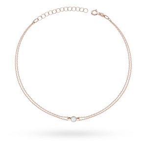Bransoletka B0004 Diament 0,10ct różowe złoto