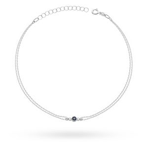 Bransoletka B0005 Szafir 0,15ct białe złoto