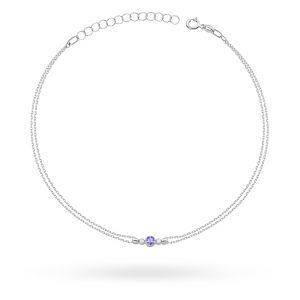Bransoletka B0005 Tanzanit 0,15ct białe złoto
