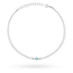 Bransoletka B0005 Topaz Swiss 0,15ct białe złoto