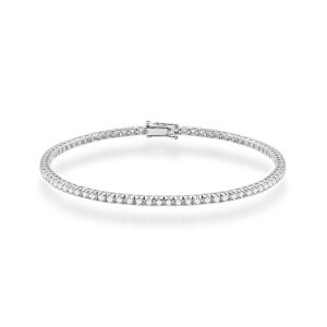Bransoletka B0031 z diamentami białe złoto