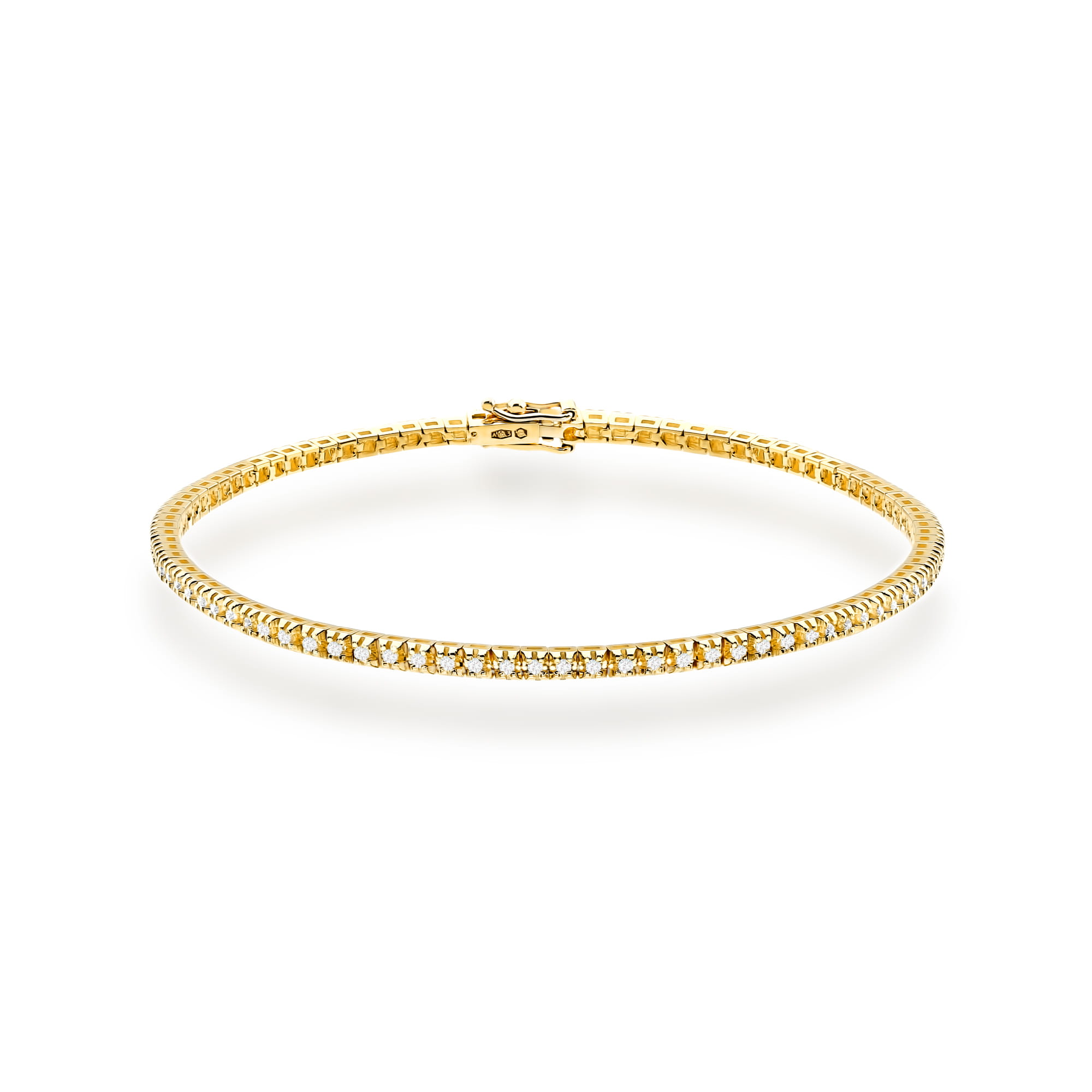 Bransoletka B0031 z diamentami żółte złoto