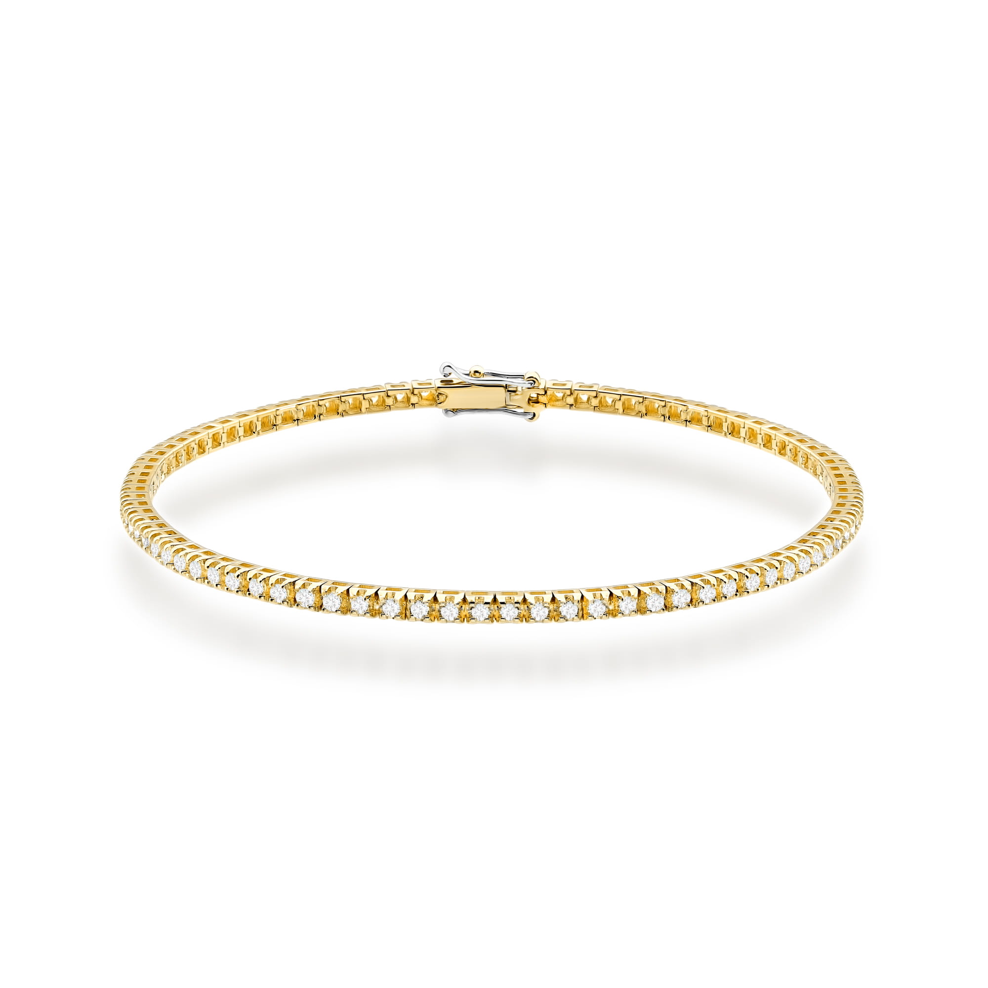 Bransoletka B0031 z diamentami żółte złoto