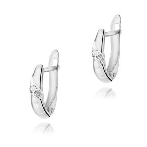 Kolczyki K0012 Diament 2 x 0,02ct białe złoto