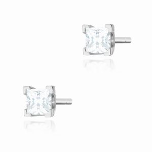 Kolczyki K0037 Diament 2 x 0,15ct białe złoto