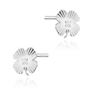 Kolczyki K0073 Diament 2 x 0,005ct białe złoto