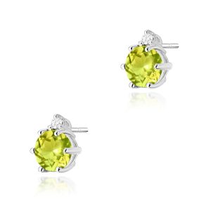 Kolczyki K0076 Oliwin 2 x 0,60ct białe złoto