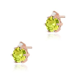 Kolczyki K0076 Oliwin 2 x 0,60ct różowe złoto