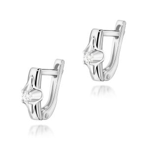 Kolczyki KO088 Diament 2 x 0,04ct białe złoto