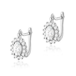 Kolczyki K0182 Diament Laboratoryjny 2 x 0,40ct białe złoto