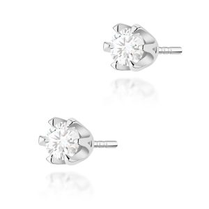 Kolczyki K0220 Diament 2 x 0,25ct białe złoto