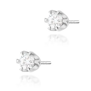 Kolczyki K0220 Diament 2 x 0,30ct białe złoto