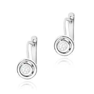 Kolczyki K0294 Diament 2 x 0,10ct białe złoto