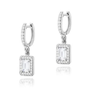 Kolczyki K0422 Diament Laboratoryjny 2 x 0,60ct białe złoto