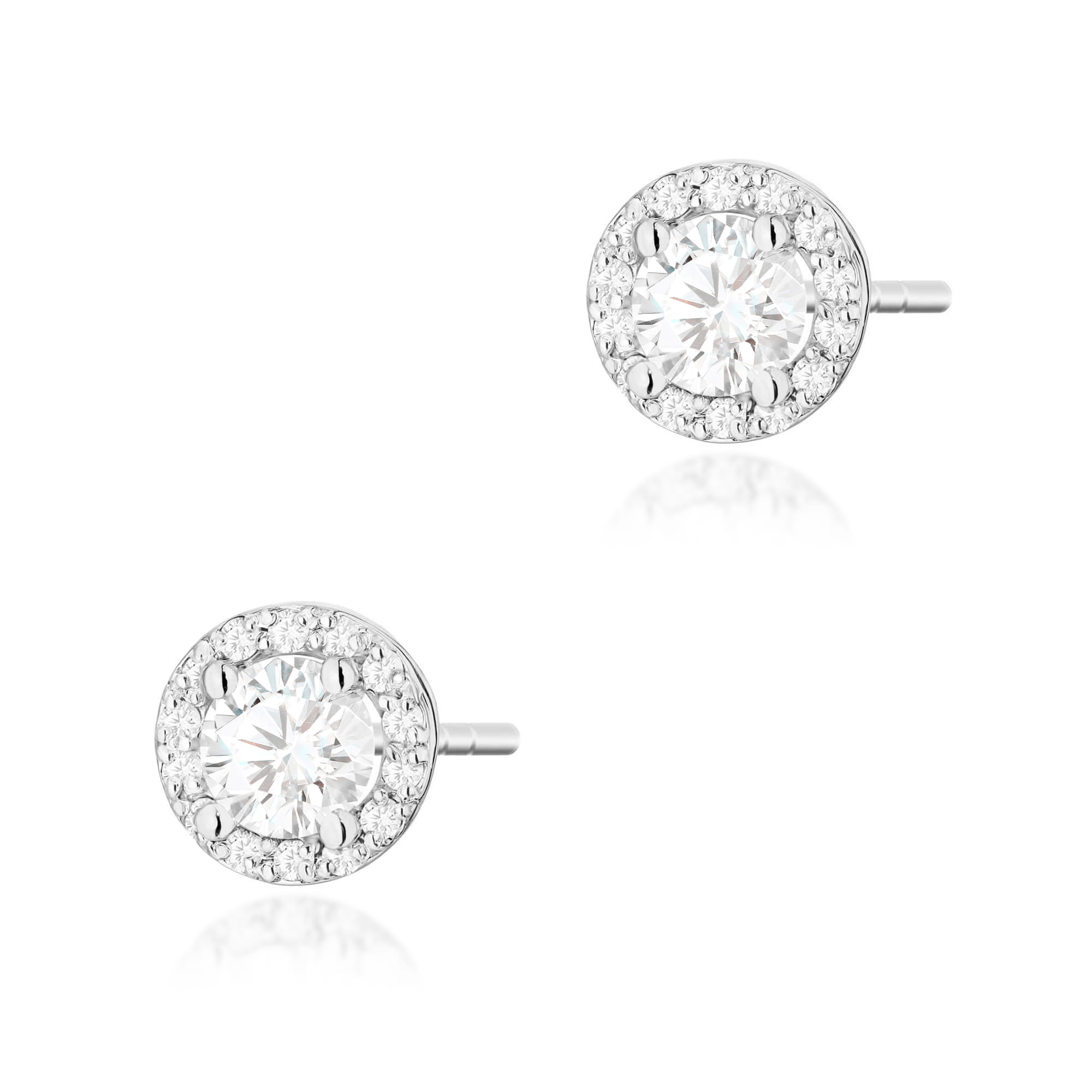 Kolczyki K0509 Diament 2 x 0,50ct białe złoto