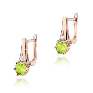 Kolczyki K0572 Oliwin 2 x 0,60ct różowe złoto