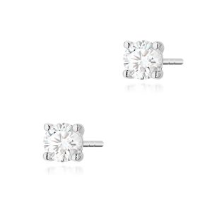 Kolczyki K0577 Diament 2 x 0.40ct białe złoto