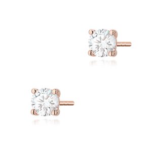 Kolczyki K0577 Diament 2 x 0.40ct różowe złoto