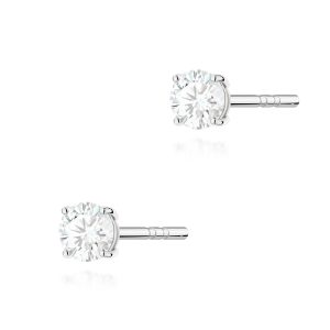 Kolczyki K0583 Diament 2 x 0.15ct białe złoto