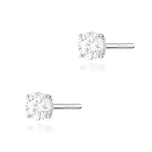 Kolczyki K0583 Diament Laboratoryjny 2 x 0.30ct białe złoto