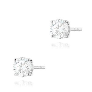 Kolczyki K0583 Diament Laboratoryjny 2 x 1.00ct białe złoto