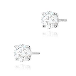 Kolczyki K0583 Diament Laboratoryjny 2 x 1.50ct białe złoto