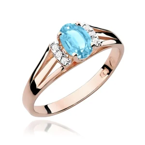 Pierścionek W0005 Topaz Swiss 0,50ct różowe złoto